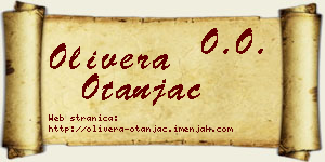 Olivera Otanjac vizit kartica